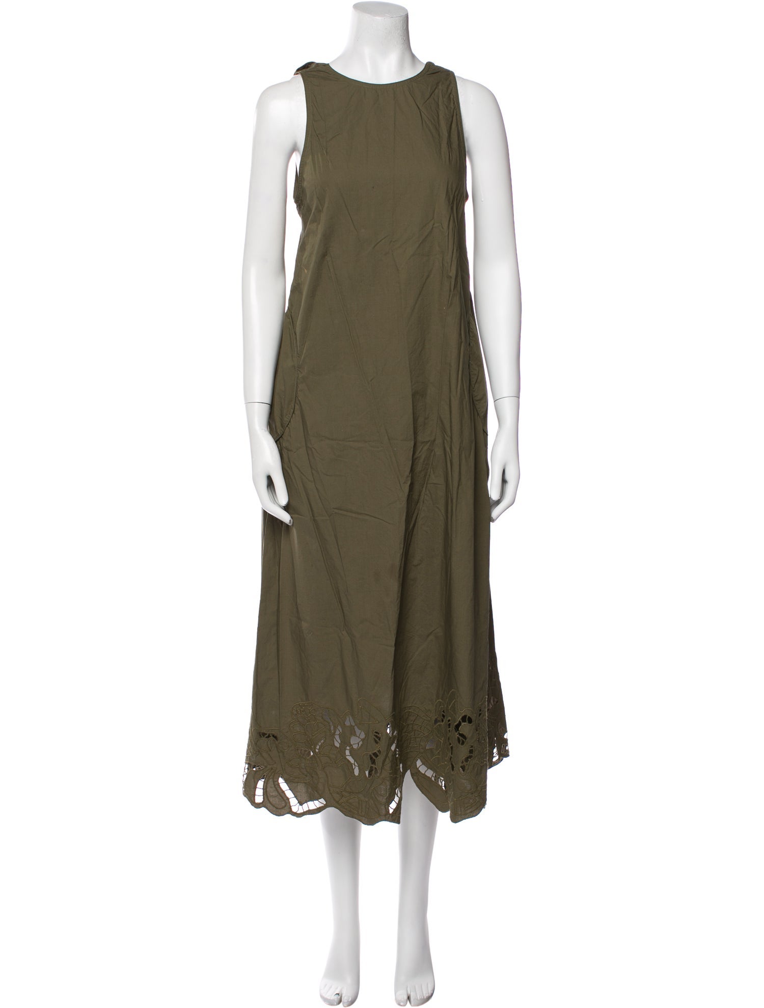 Mirth Caftans Crew Neck Long Dress