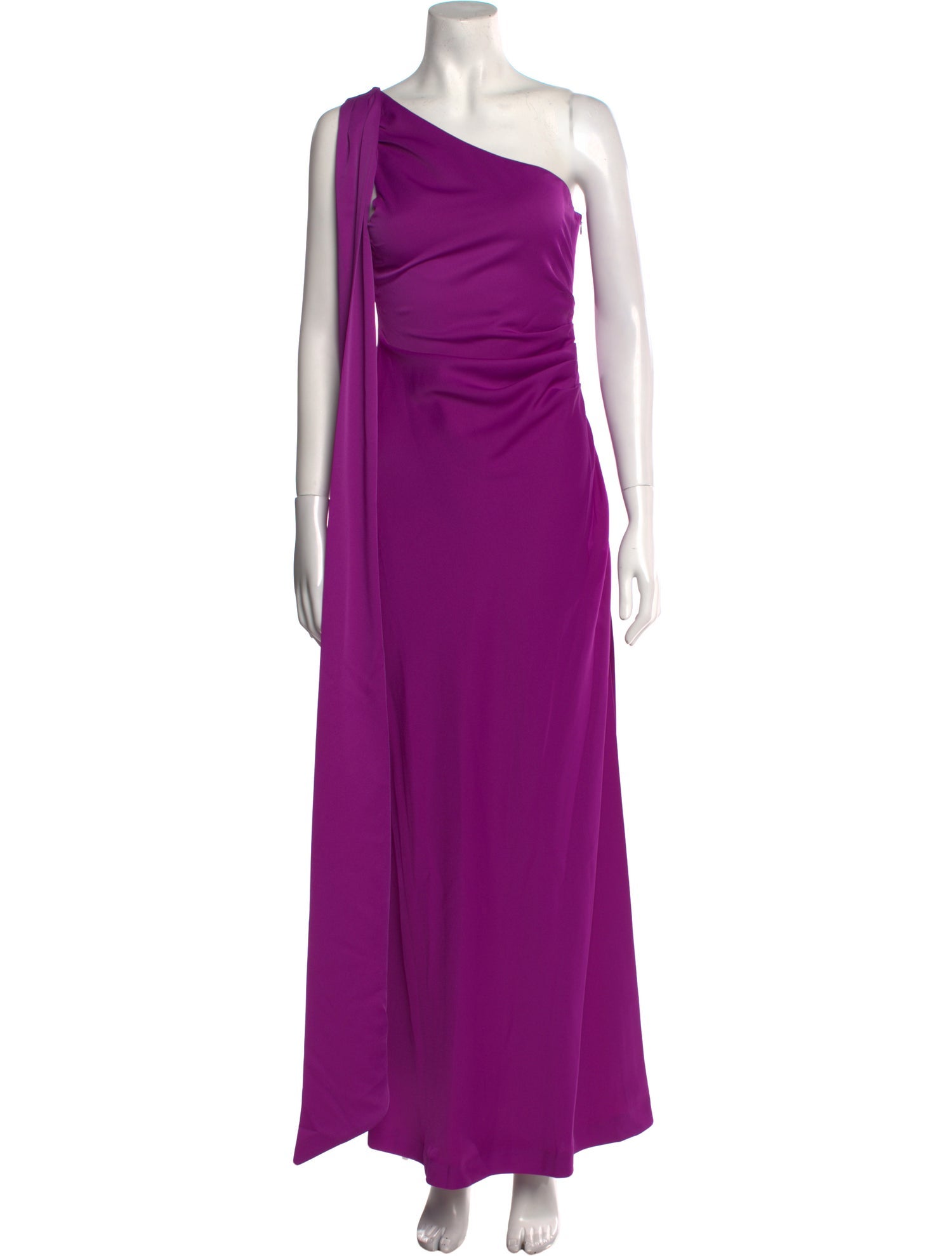 Misha Collection OneShoulder Long Dress w/ Tags Purple Dresses