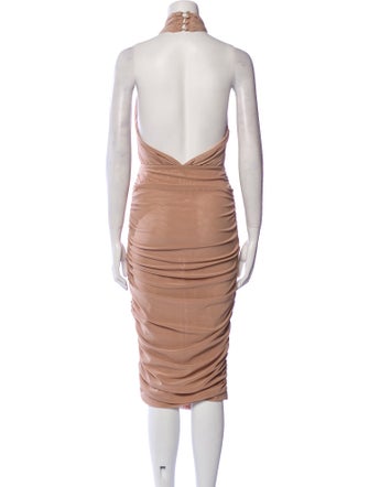 Misha Collection Halterneck Long Dress