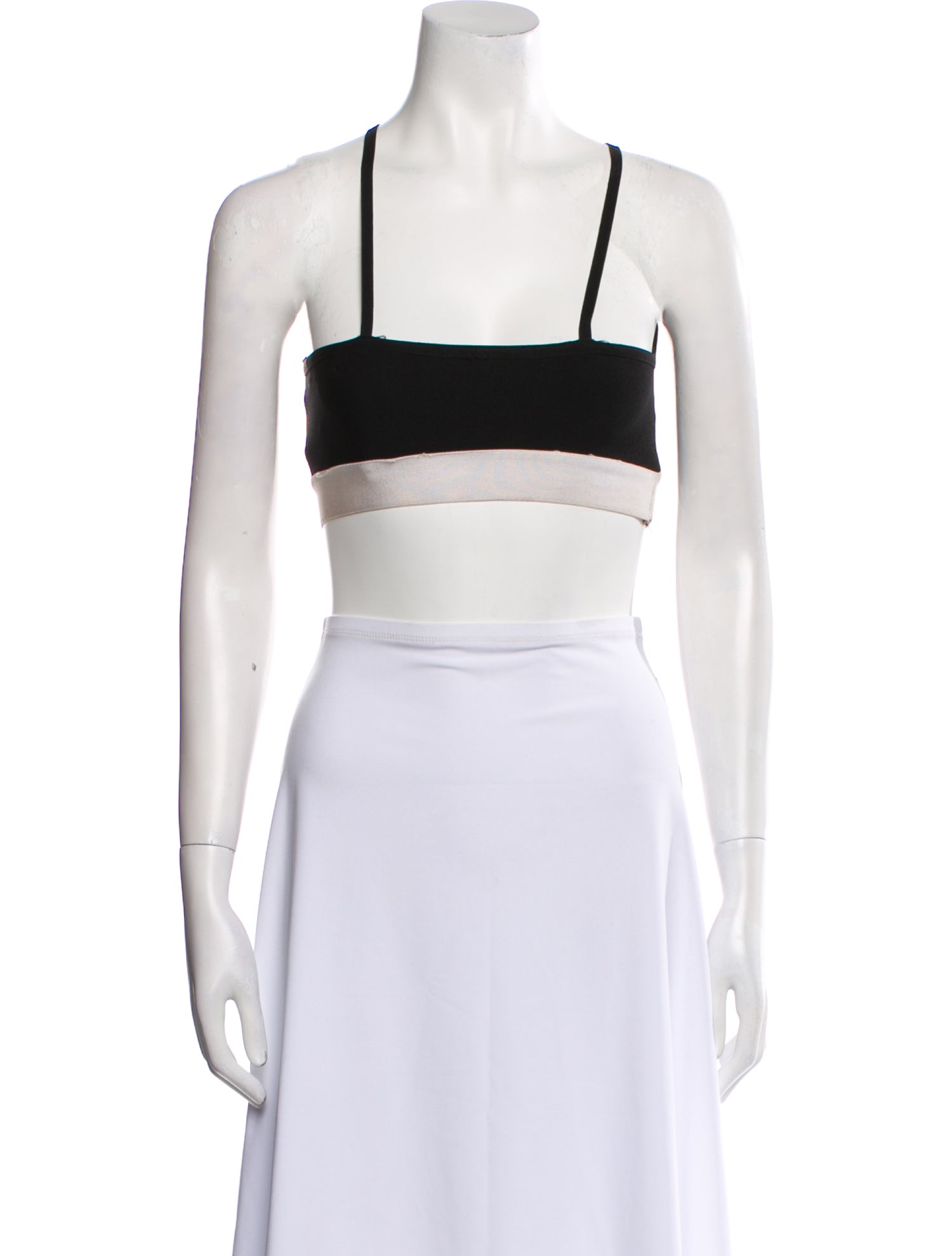 Misha Collection Square Neckline Sleeveless Crop Top
