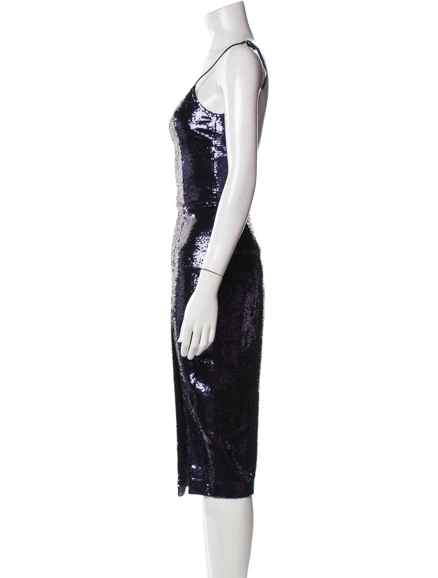 Misha Collection Scoop Neck Midi Length Dress