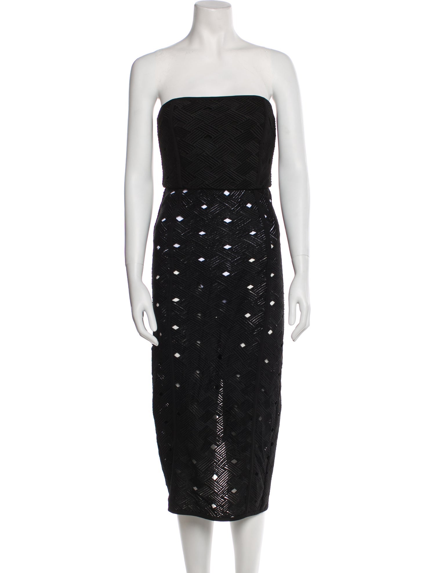 Misha Collection Strapless Knee-Length Dress