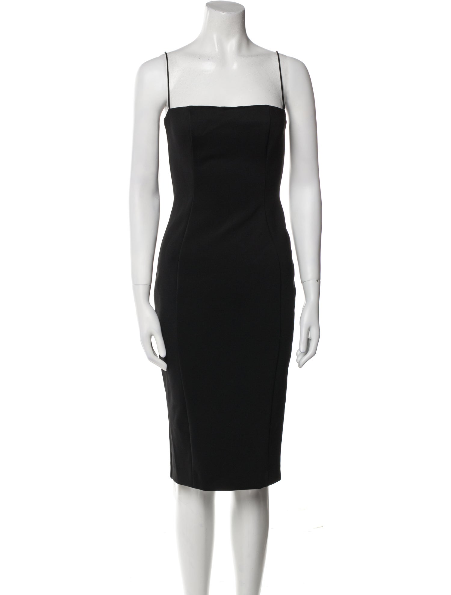 Misha Collection Square Neckline Knee-Length Dress