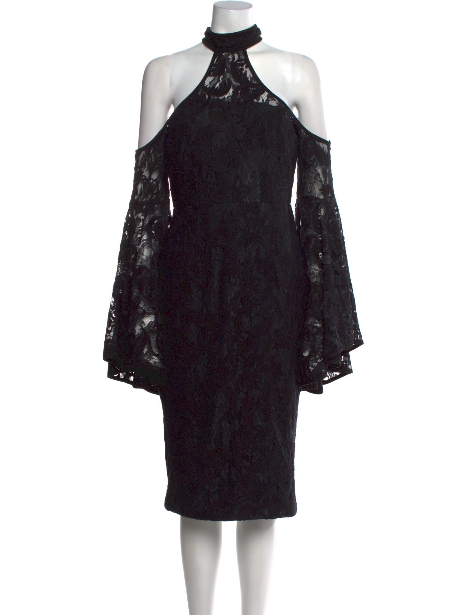 Misha Collection Lace Pattern Mini Dress