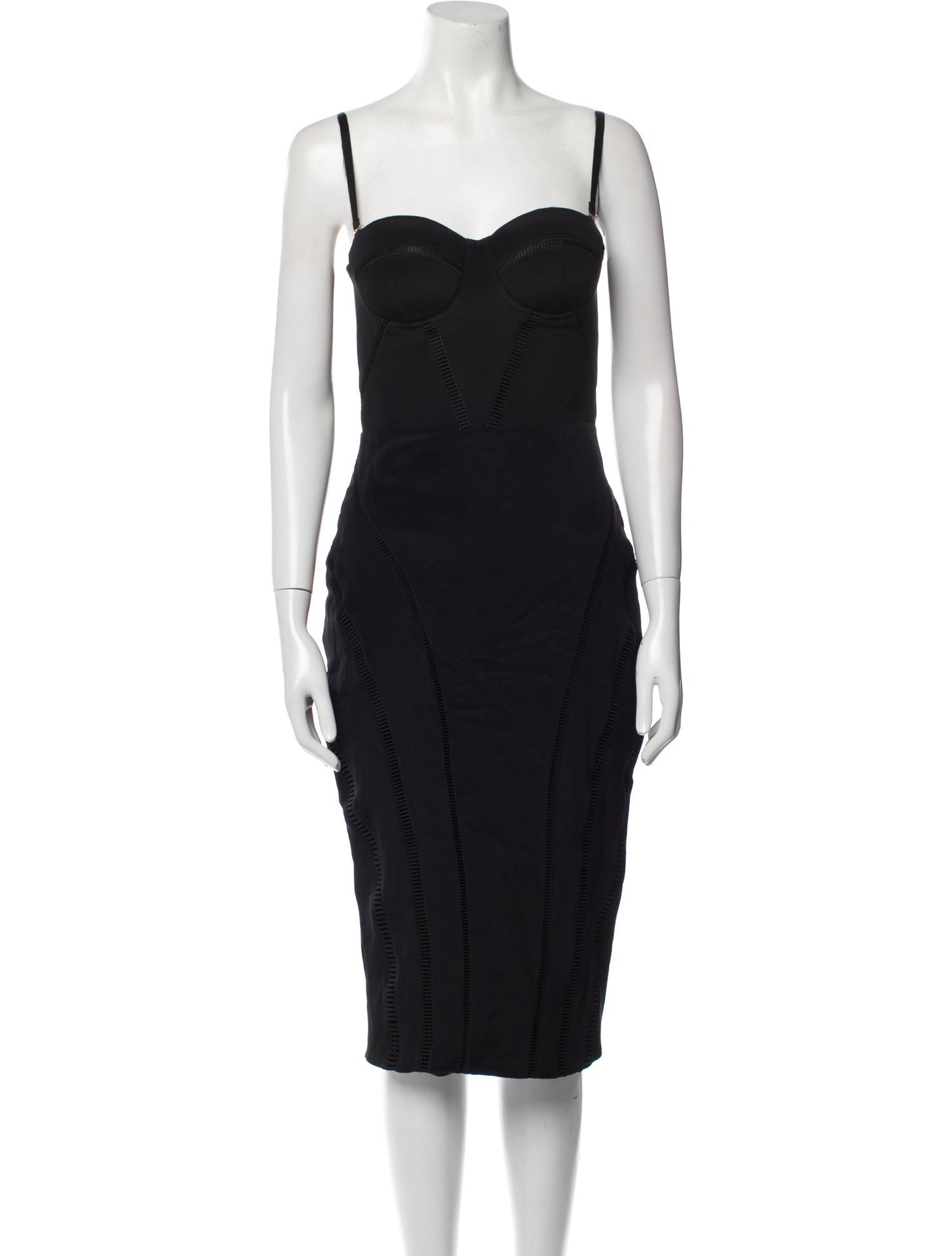 Misha Collection Silk Midi Length Dress