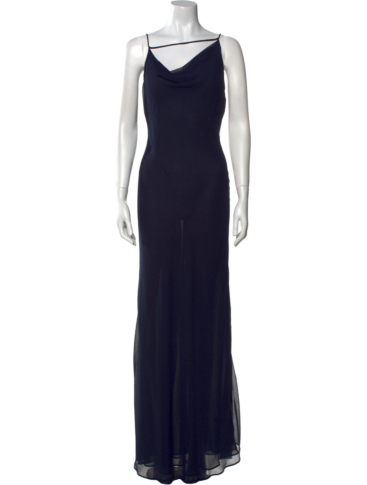 Misha Collection Cowl Neck Long Dress