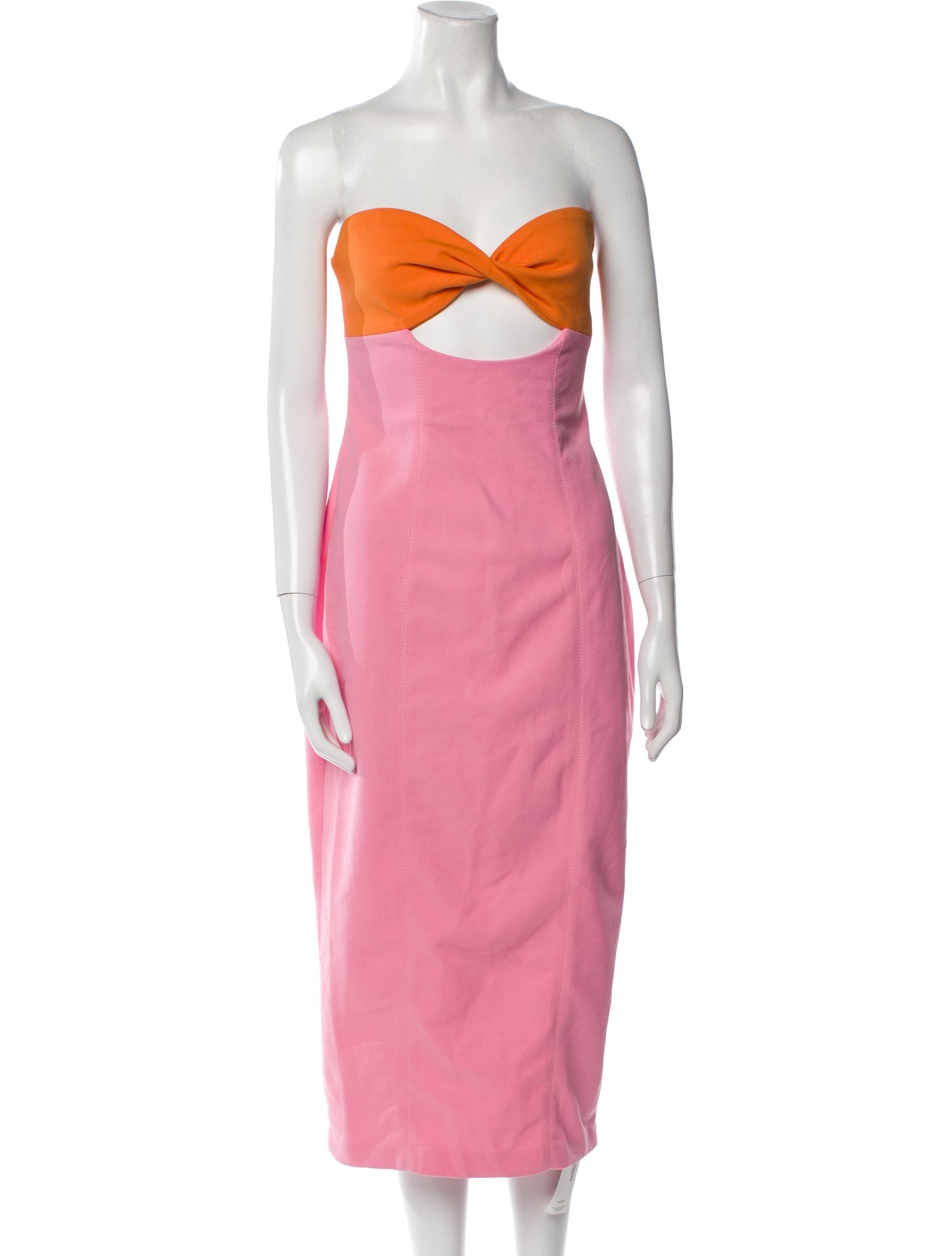 Misha Collection Strapless Knee-Length Dress