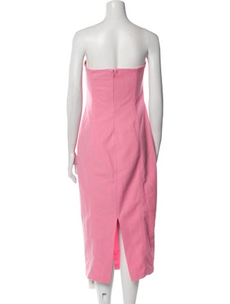 Misha Collection Strapless Knee-Length Dress