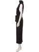 Misha Collection Turtleneck Long Dress