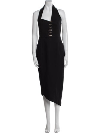 Misha Collection Halterneck Long Dress