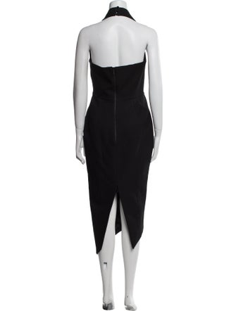 Misha Collection Halterneck Long Dress