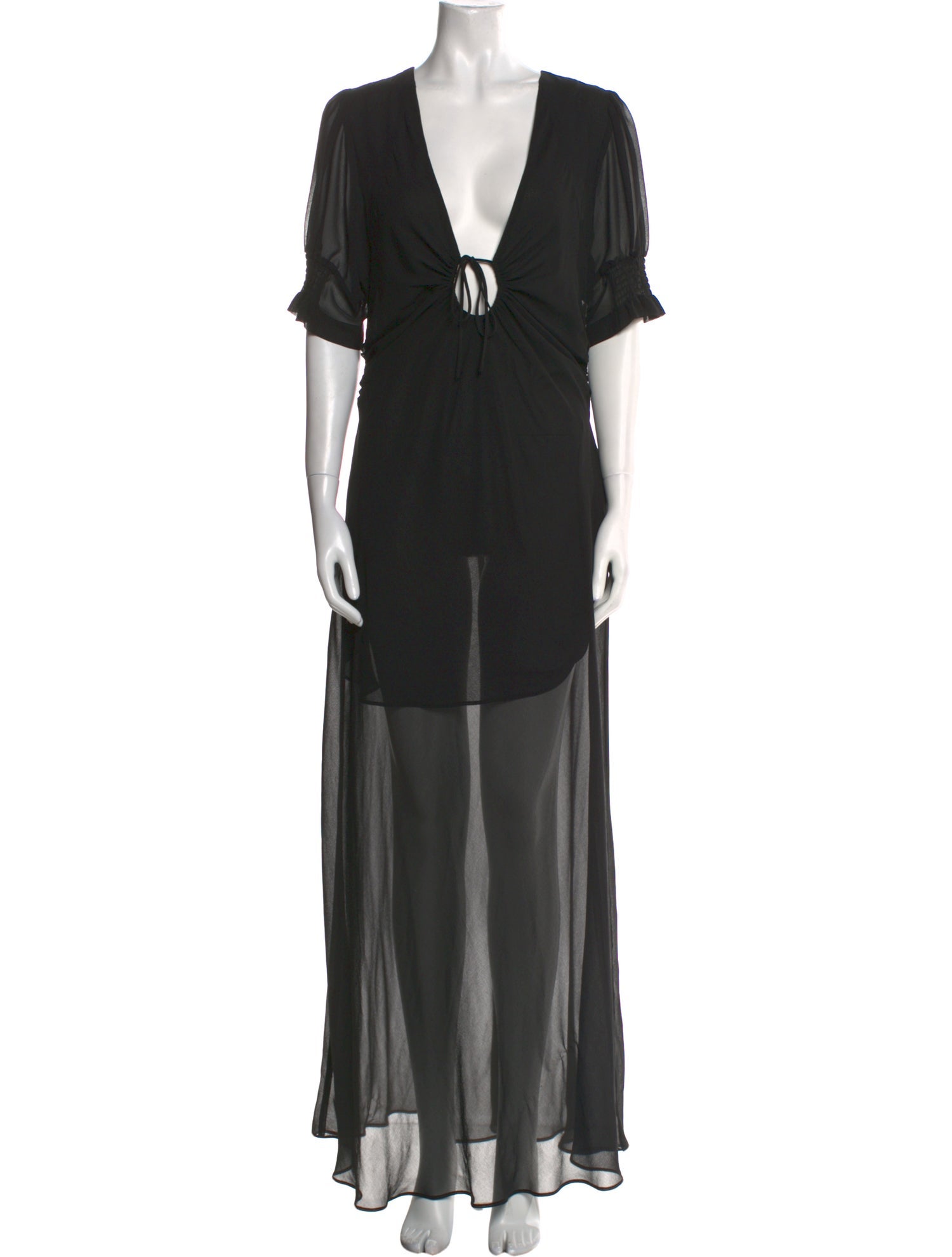 Misha Collection V-Neck Long Dress