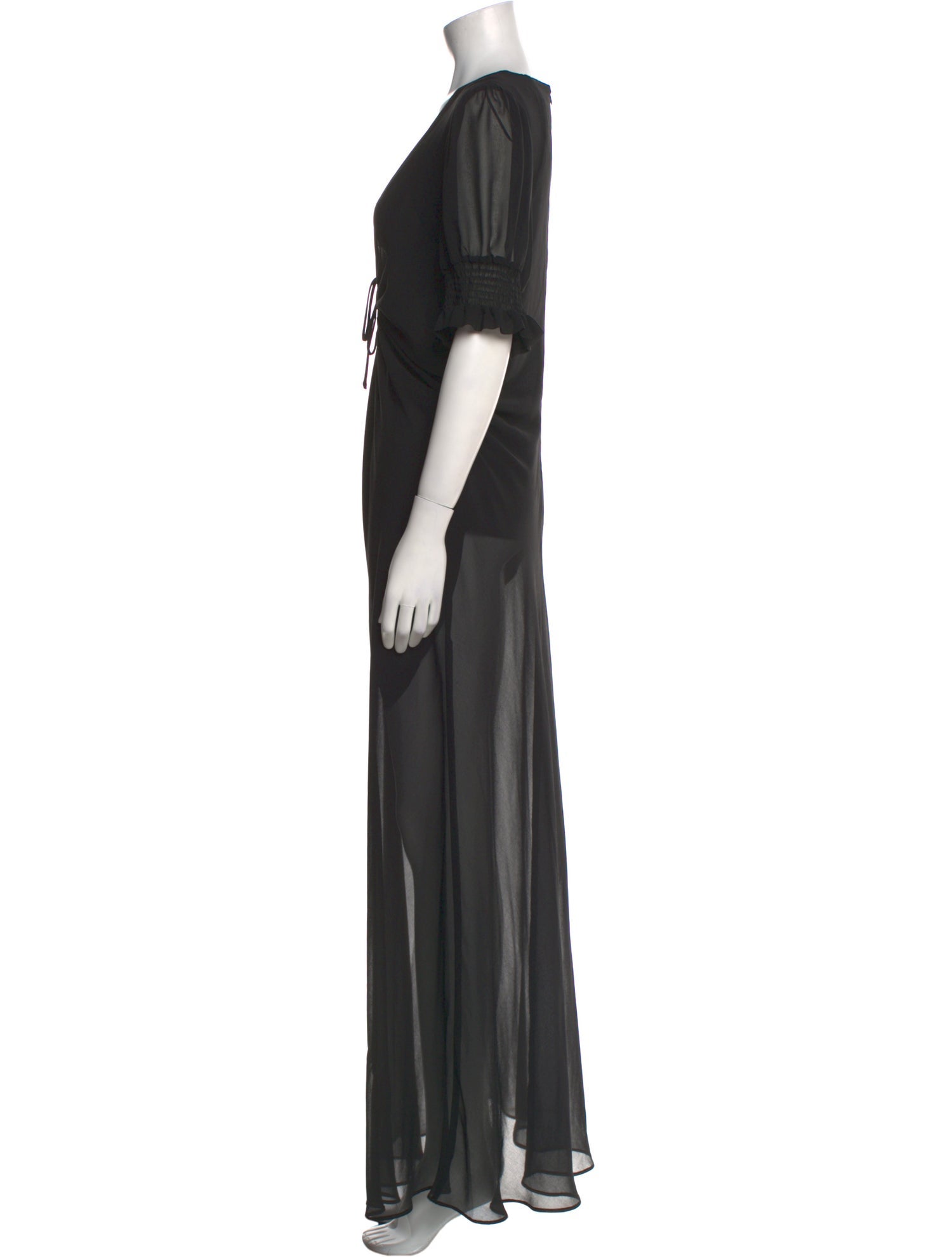 Misha Collection V-Neck Long Dress