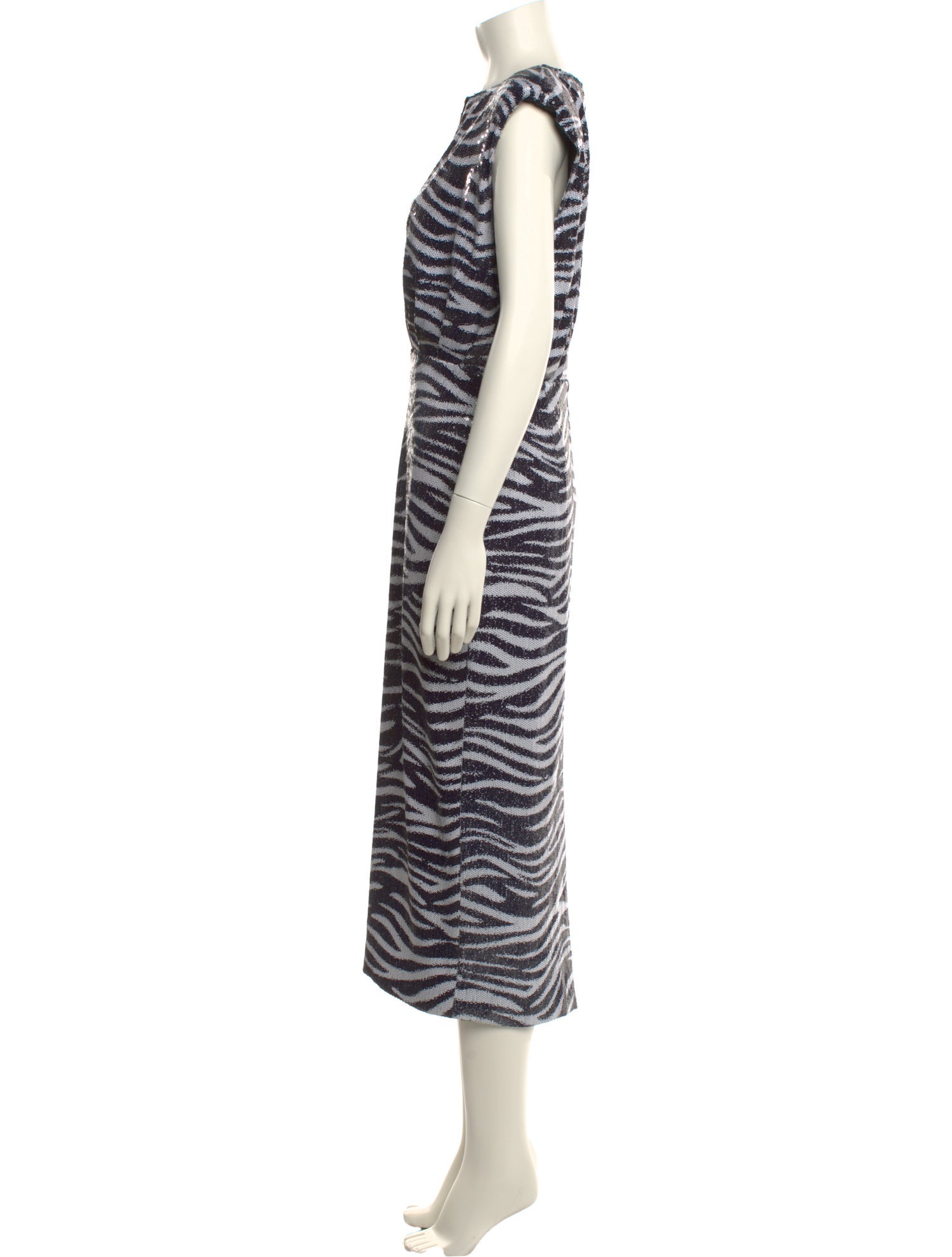 Misha Collection Animal Print Long Dress