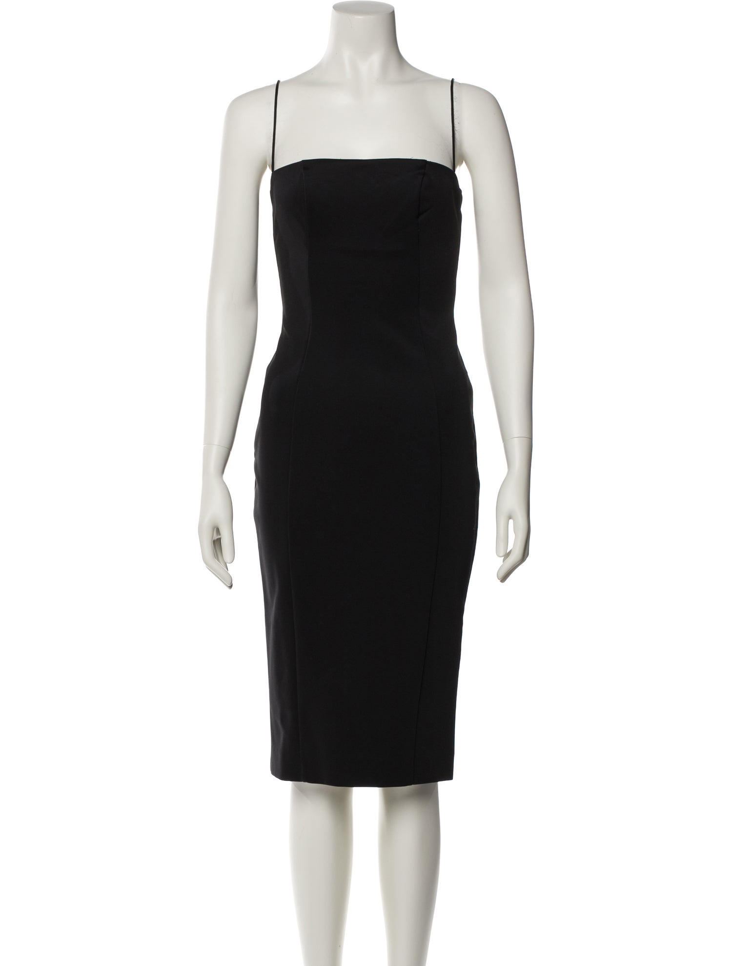 Misha Collection Square Neckline Knee-Length Dress