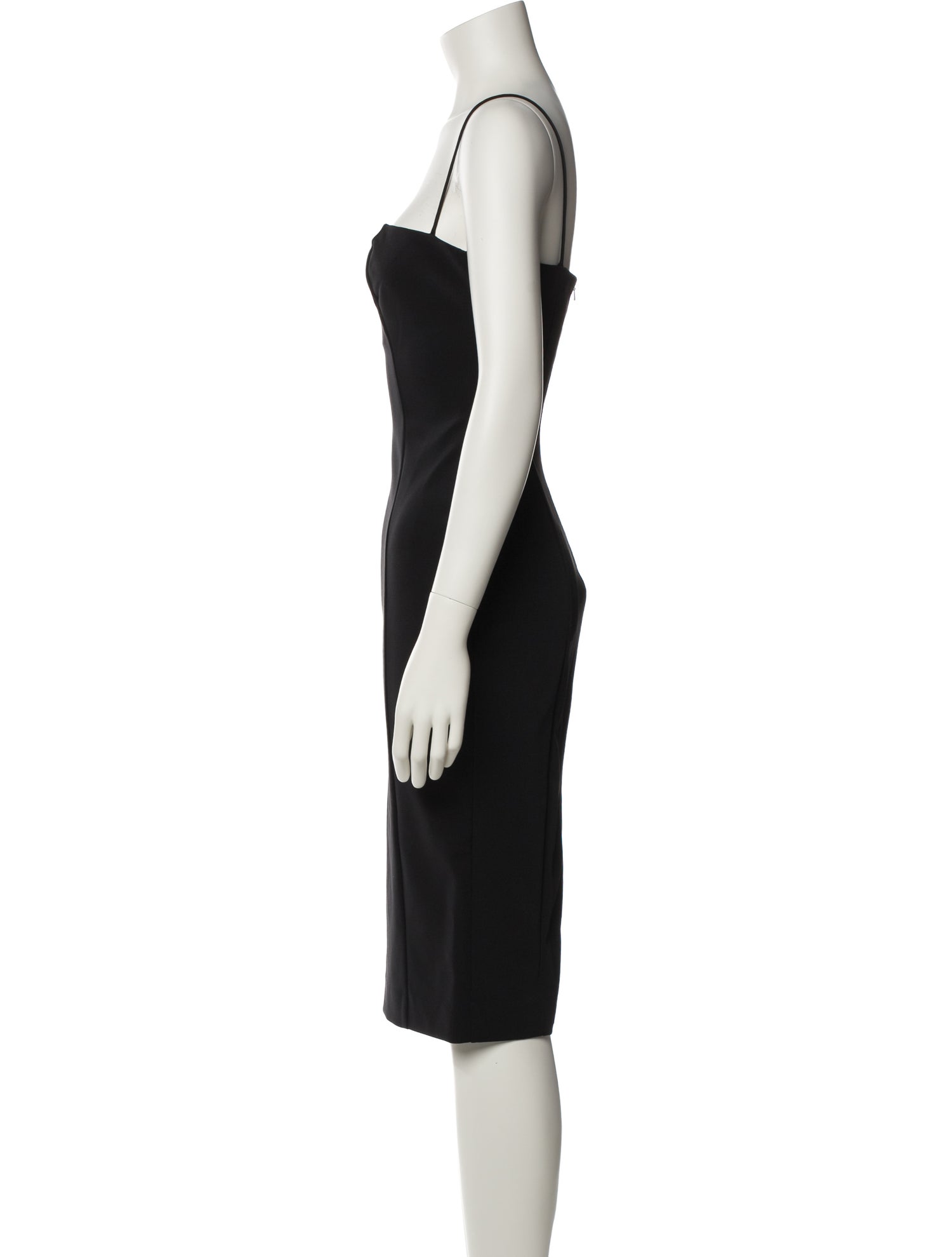 Misha Collection Square Neckline Knee-Length Dress