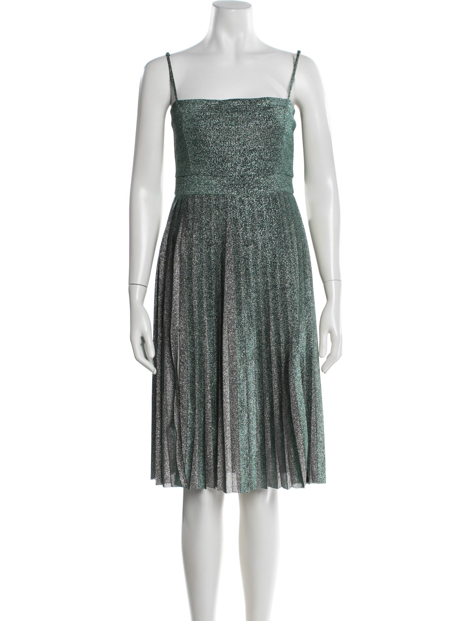 Misha Collection Janelle Midi Dress, Green/Silver / Regular 2 (XS)