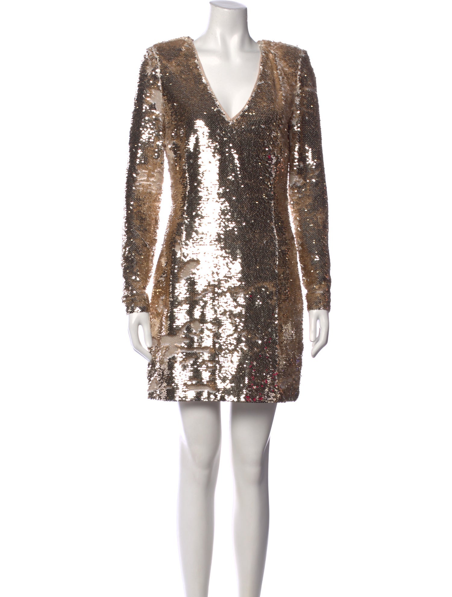 misha collection gold dress Misha Collection The Sapphire Sequin Dress - Lemon