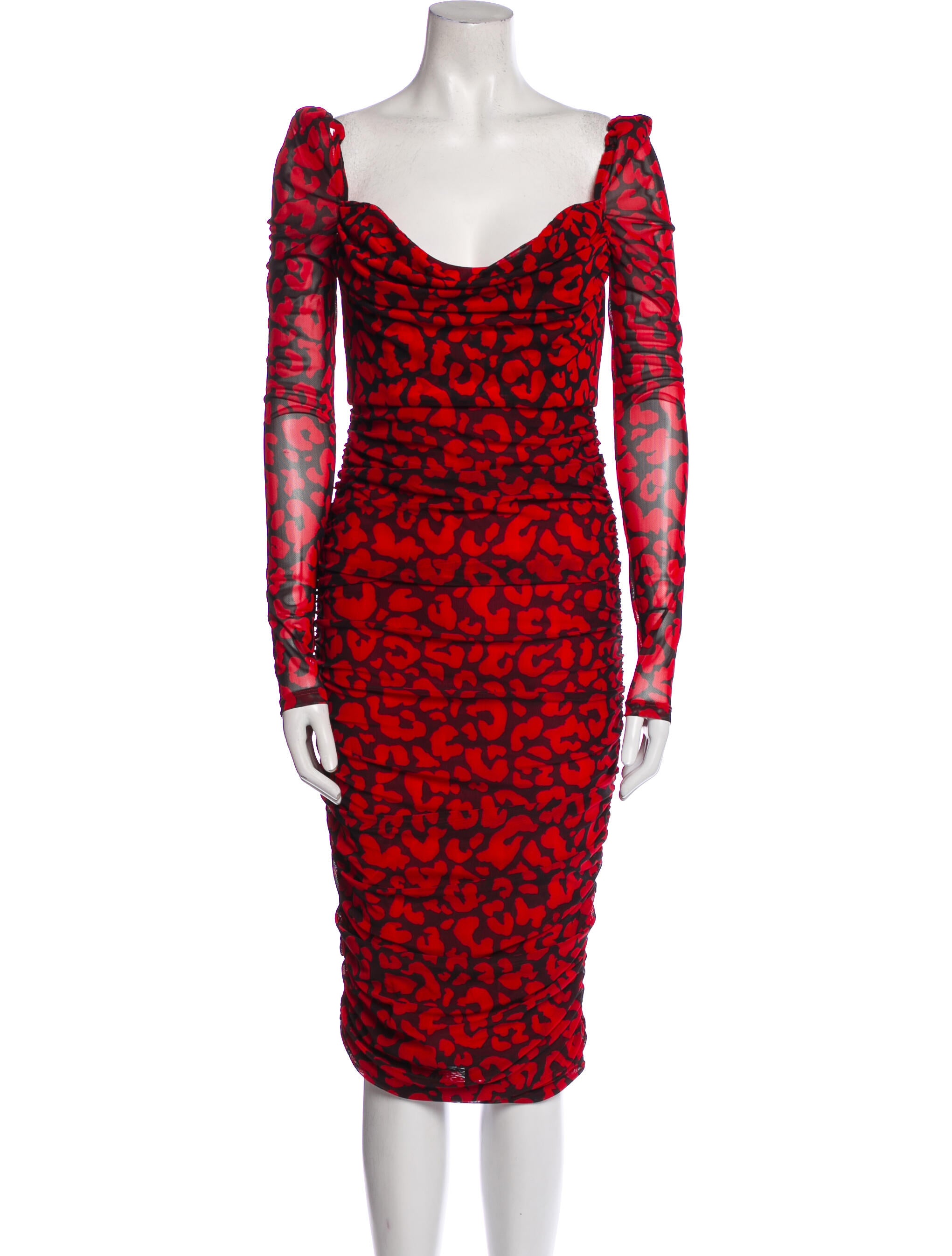 Michael Costello x Revolve Printed Midi Length Dress