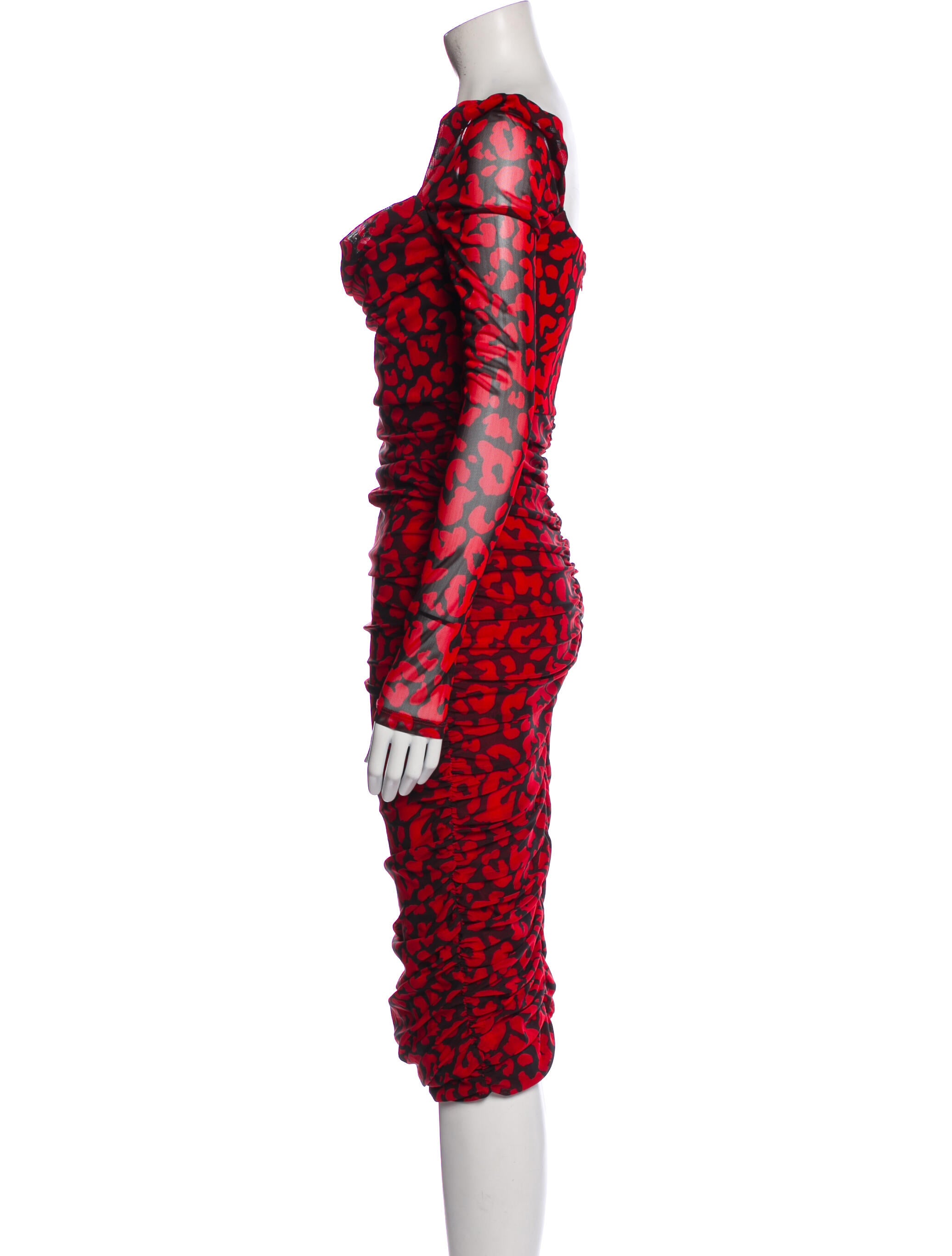 Michael Costello x Revolve Printed Midi Length Dress