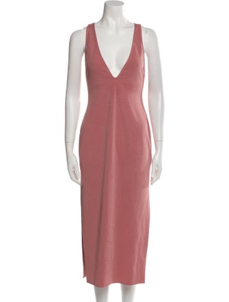 Michael Costello x Revolve V-Neck Midi Length Dress