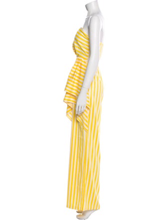 Michael Costello x Revolve Striped Strapless Jumpsuit