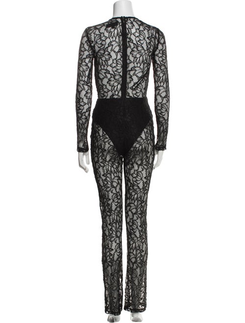 Michael Costello x Revolve Nylon Lace Pattern Jumpsuit