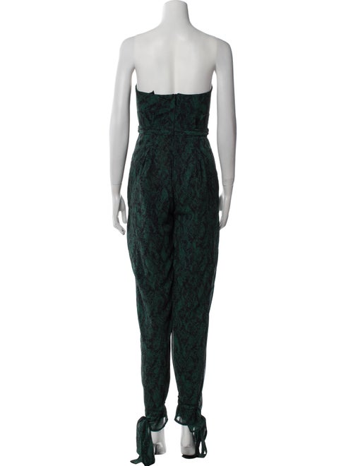 Michael Costello x Revolve Animal Print Strapless Jumpsuit