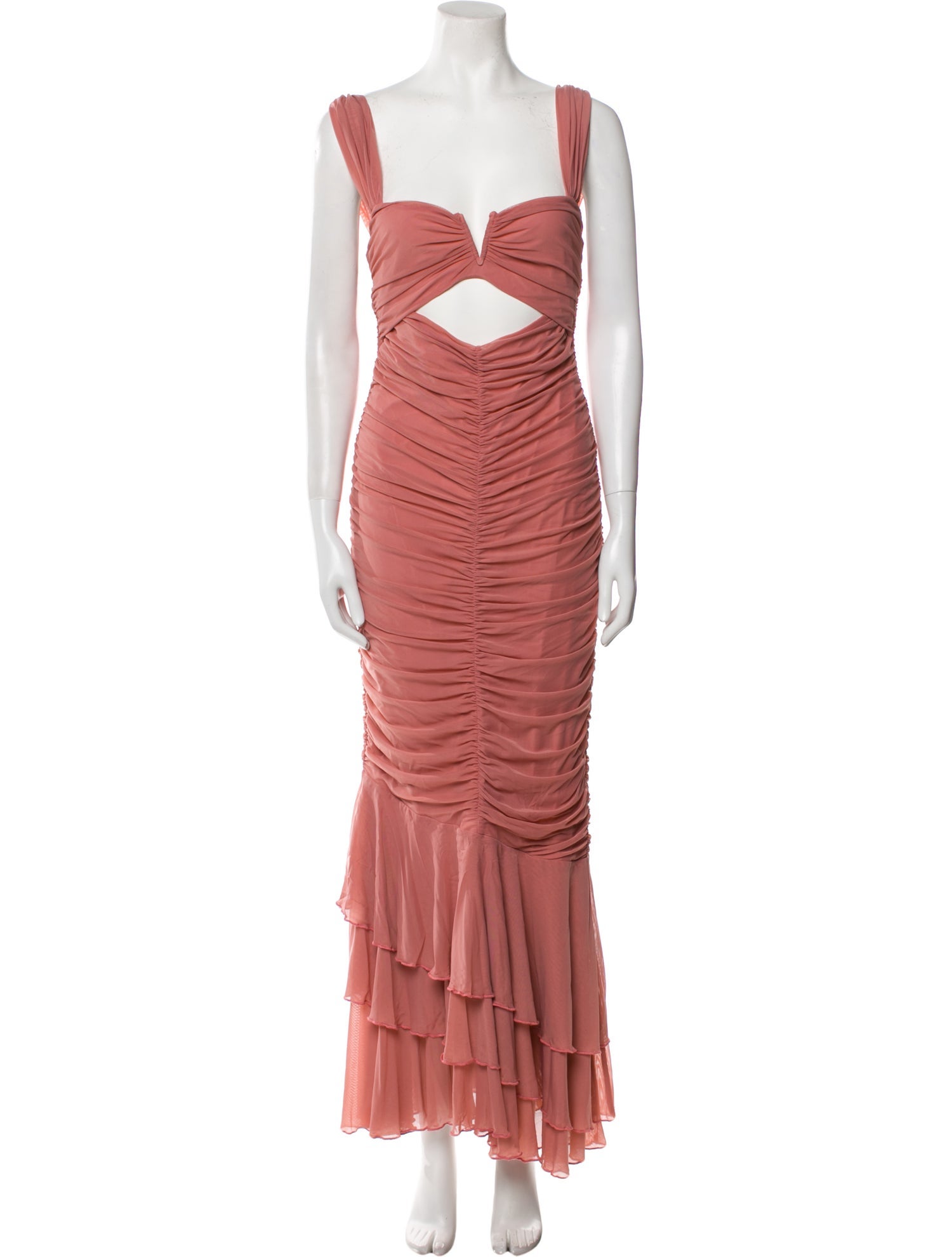 Michael Costello x Revolve Square Neckline Long Dress
