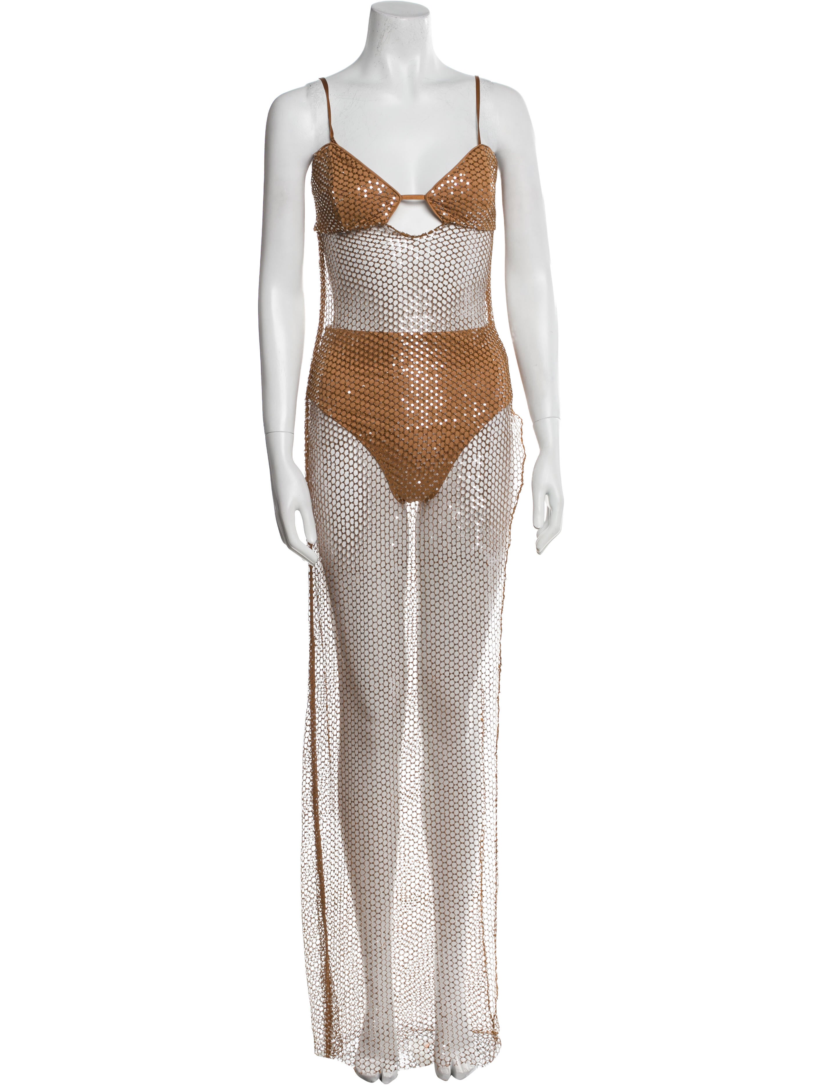 Michael Costello x Revolve Lace Pattern Bikini w/ Tags