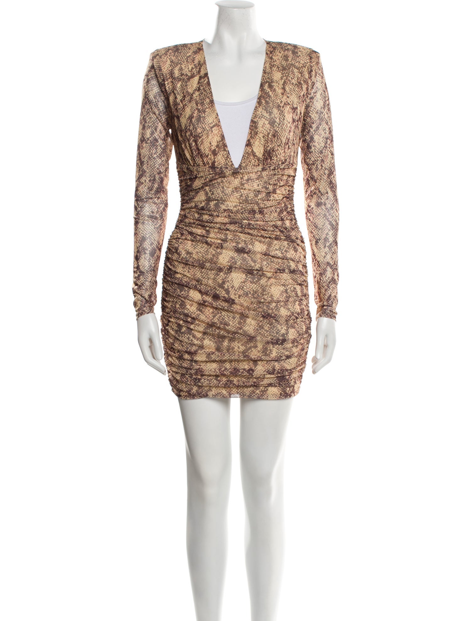 Michael Costello x Revolve Animal Print Mini Dress