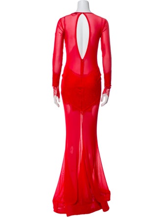 Michael Costello x Revolve V-Neck Long Dress