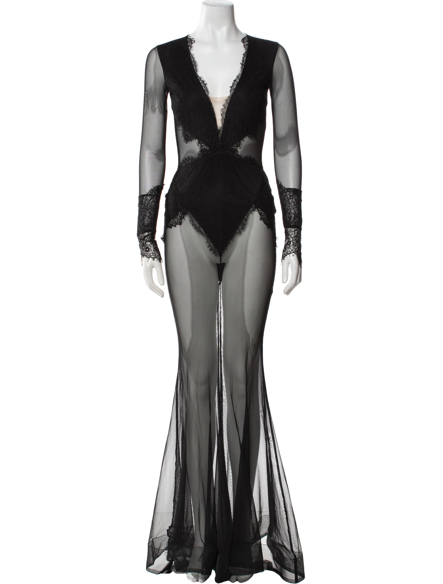 Michael Costello x Revolve Mesh Long Dress