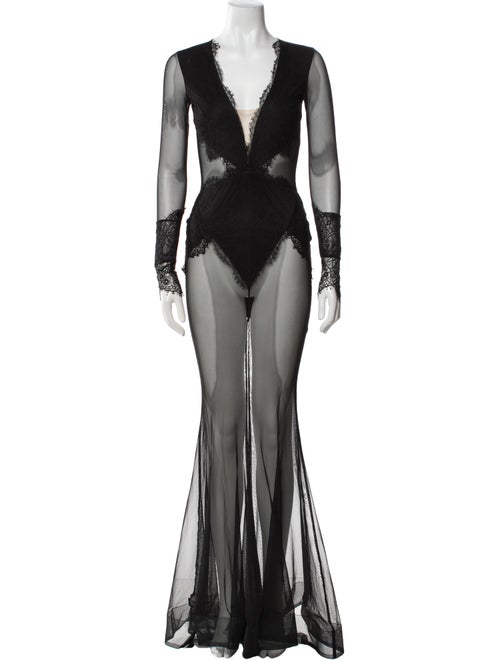 Michael Costello x Revolve Mesh Long Dress