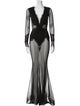 Michael Costello x Revolve Mesh Long Dress