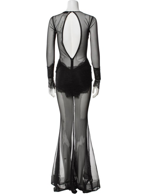 Michael Costello x Revolve Mesh Long Dress