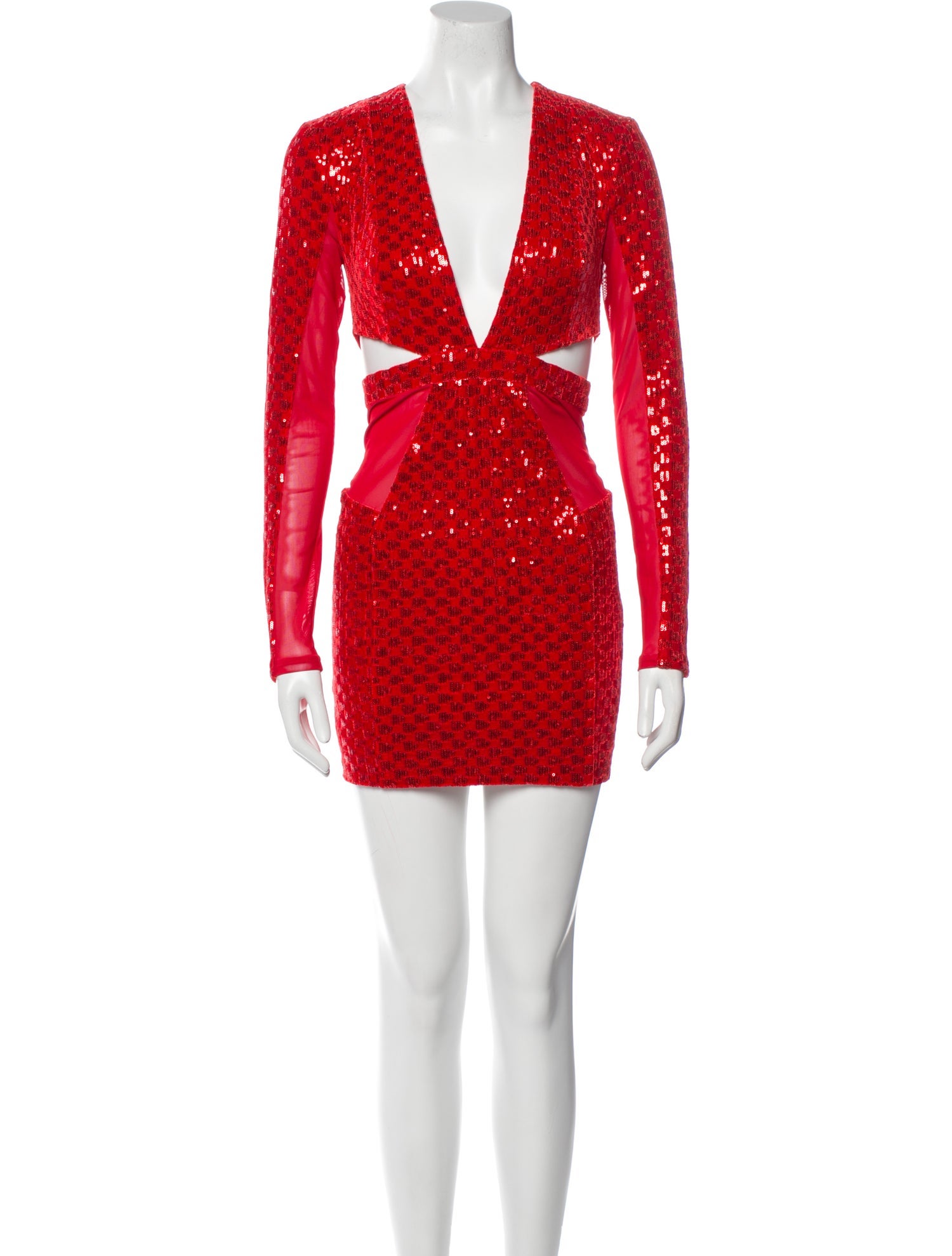 Michael Costello x Revolve V-Neck Mini Dress