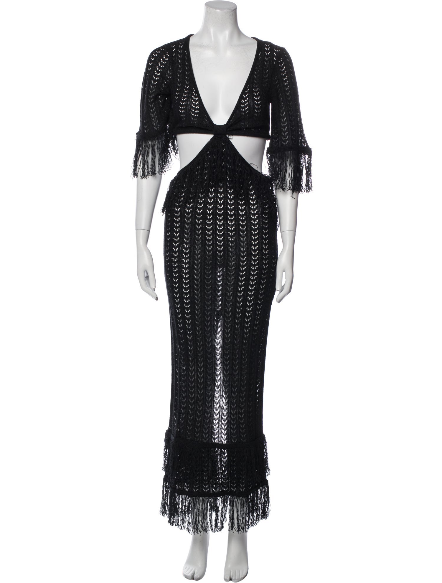 Michael Costello x Revolve Lace Pattern Long Dress w/ Tags
