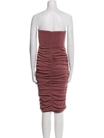 Michael Costello x Revolve Strapless Knee-Length Dress