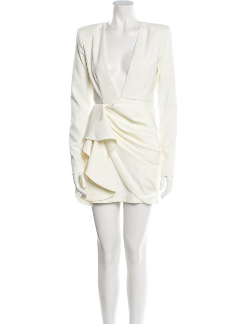 Michael Costello x Revolve Plunge Neckline Mini Dress