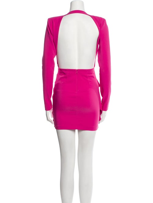 Michael Costello x Revolve Plunge Neckline Mini Dress