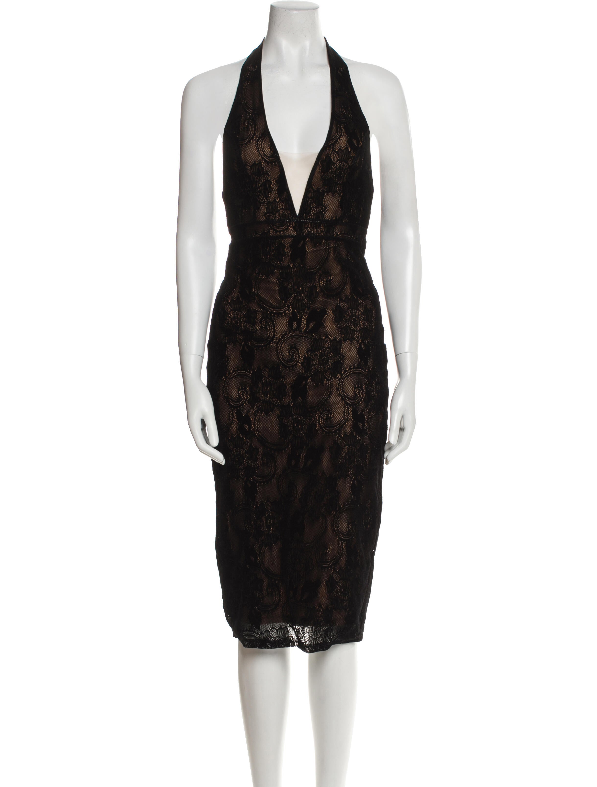 Michael Costello x Revolve Lace Pattern Midi Length Dress