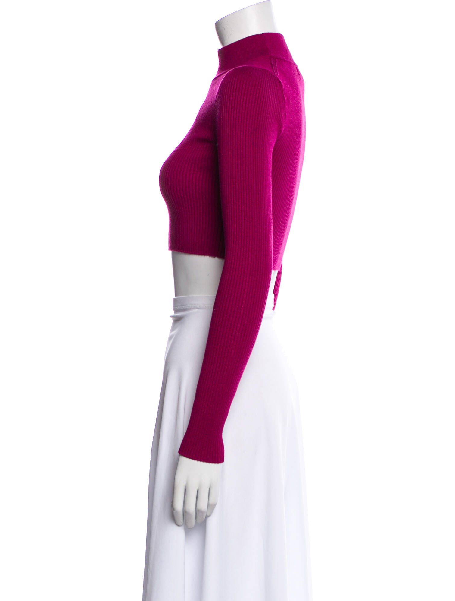 Michael Costello x Revolve Turtleneck Long Sleeve Crop Top