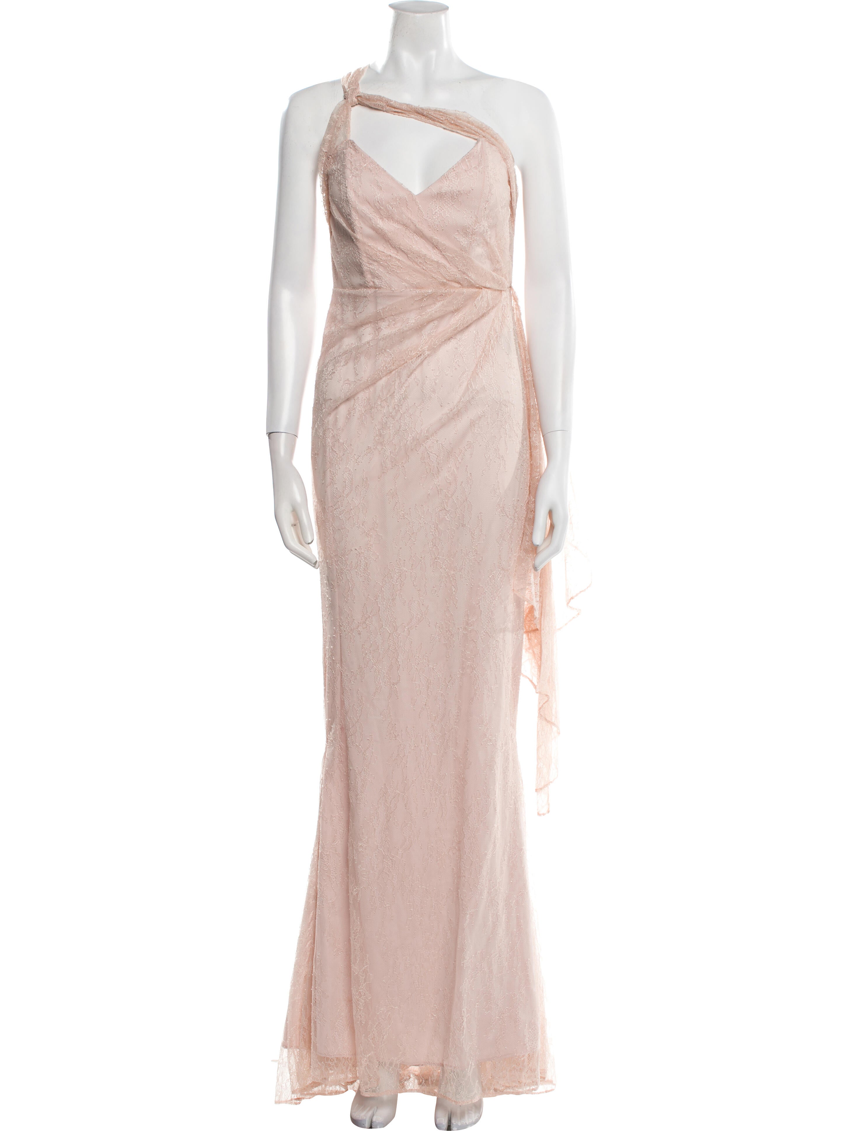 Michael Costello x Revolve One-Shoulder Long Dress