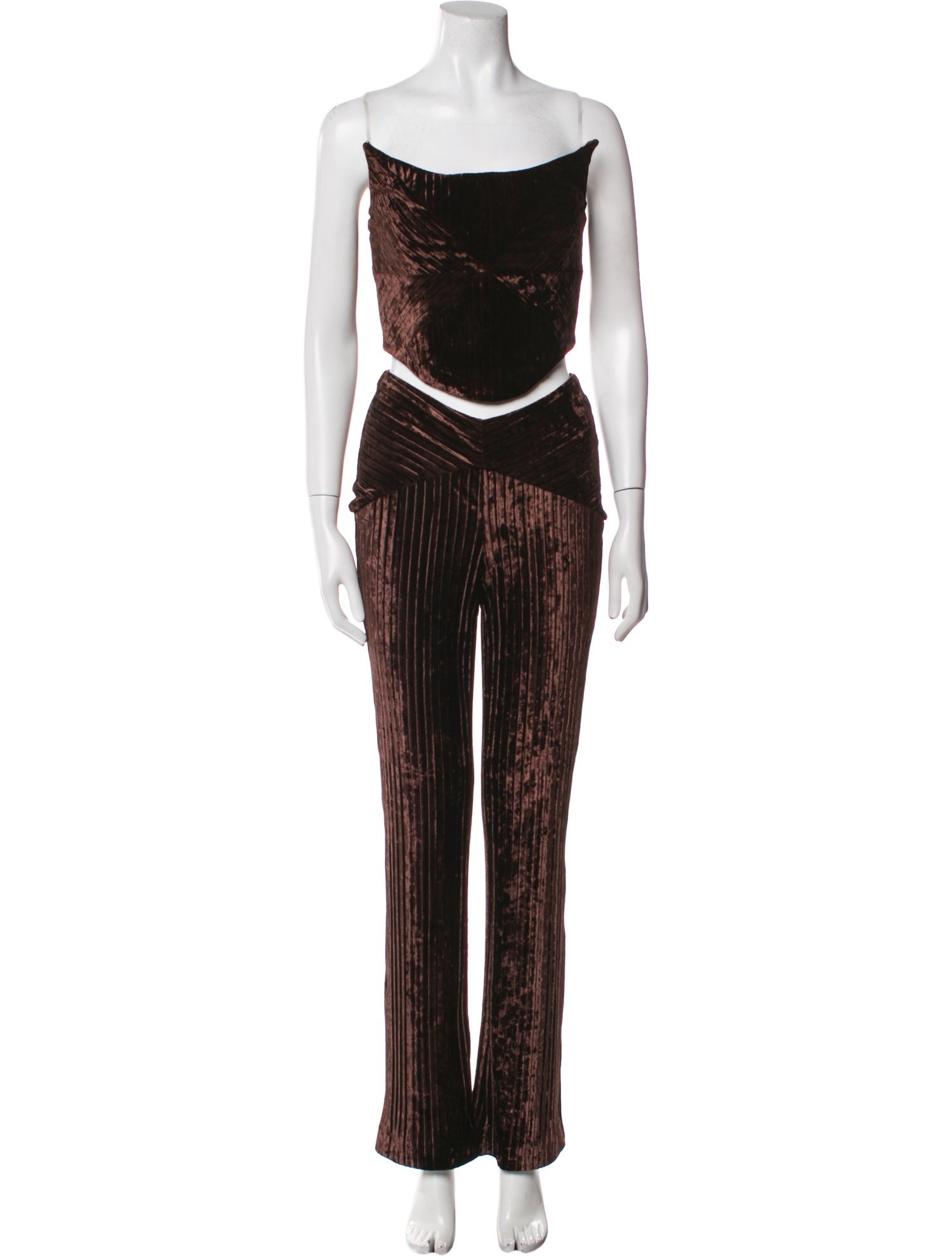 Michael Costello x Revolve Striped Pleated Accents Pantsuit