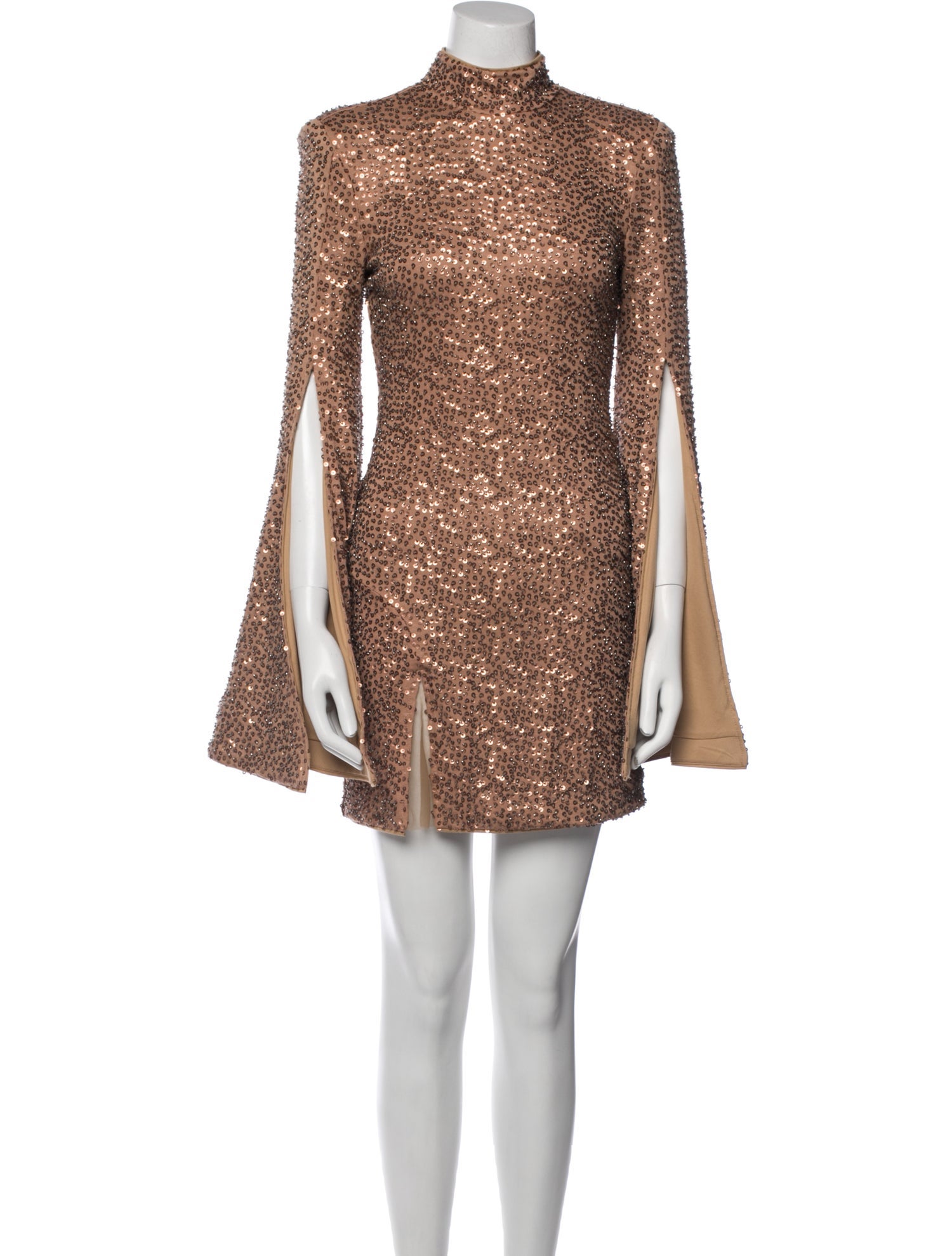 Michael Costello x Revolve Mock Neck Mini Dress