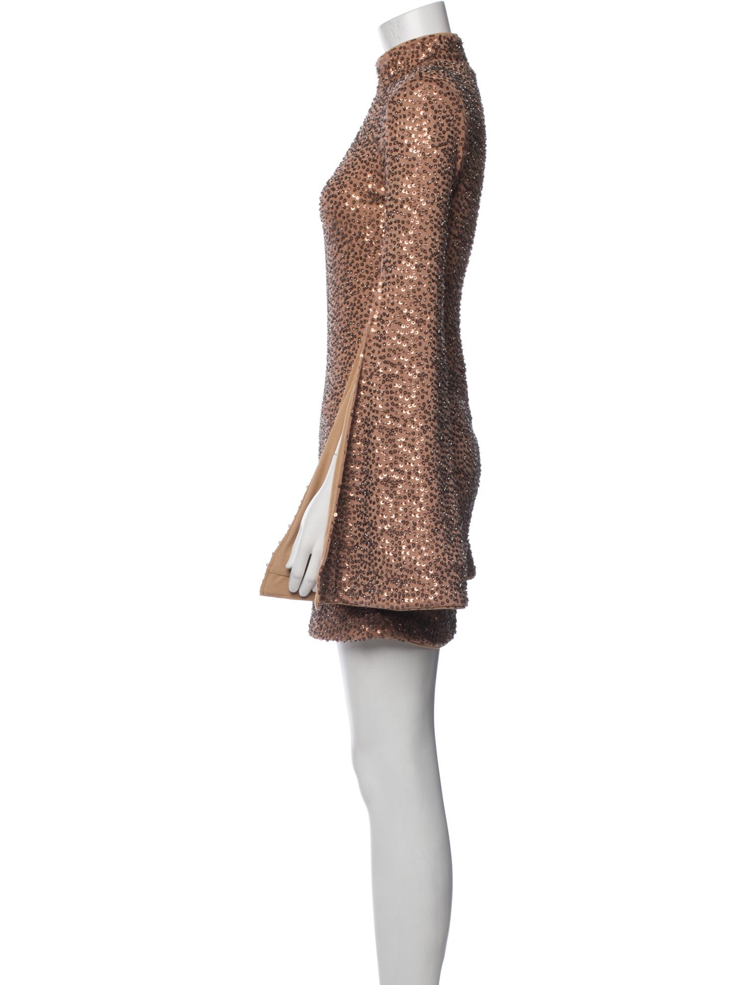 Michael Costello x Revolve Mock Neck Mini Dress