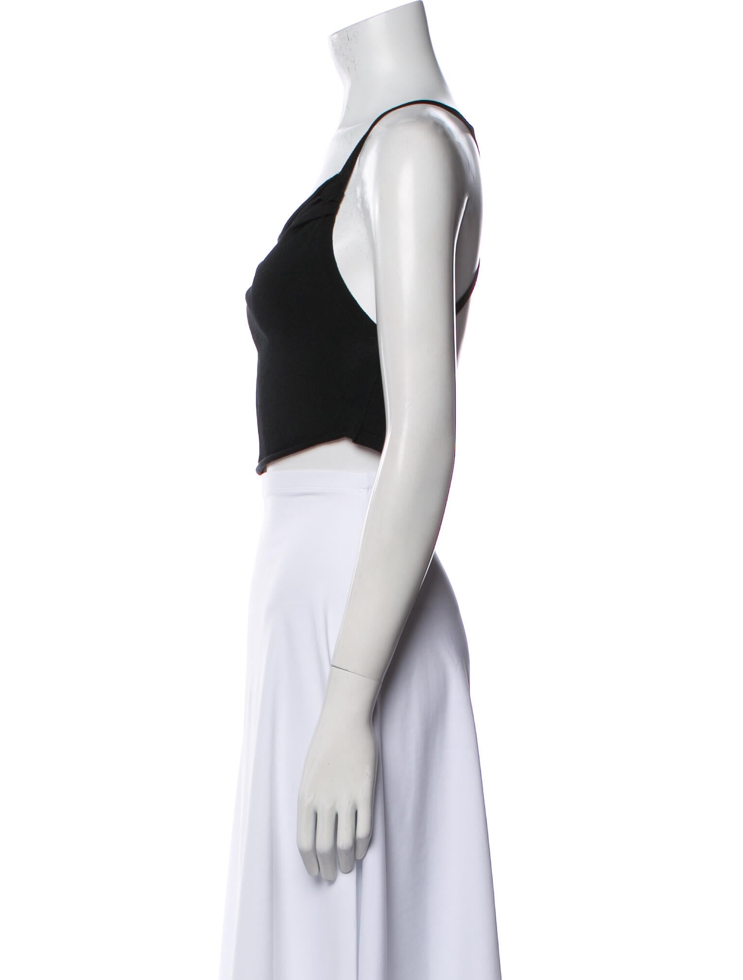 Michael Costello x Revolve Cowl Neck Sleeveless Crop Top