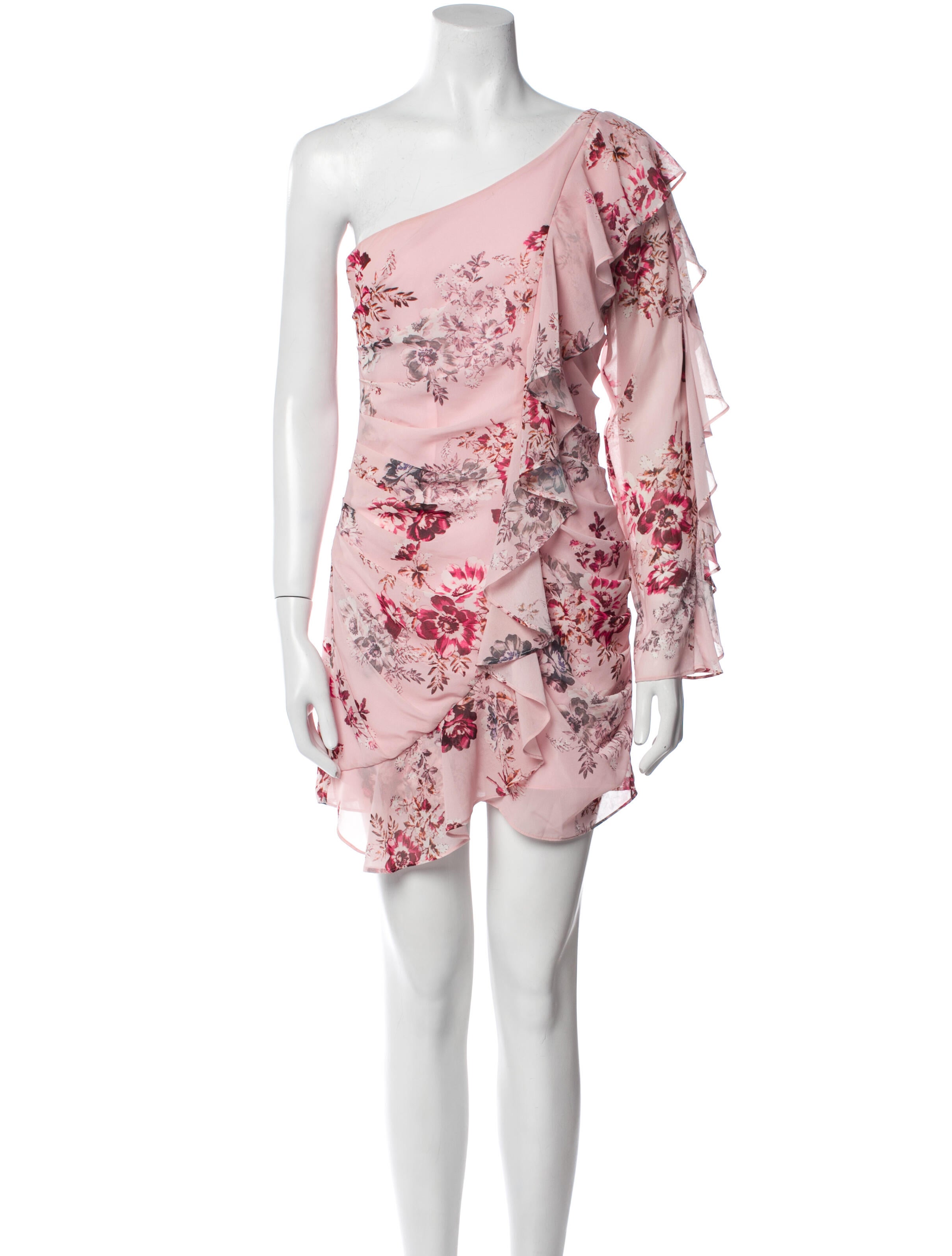 Michael Costello x Revolve Floral Print Mini Dress