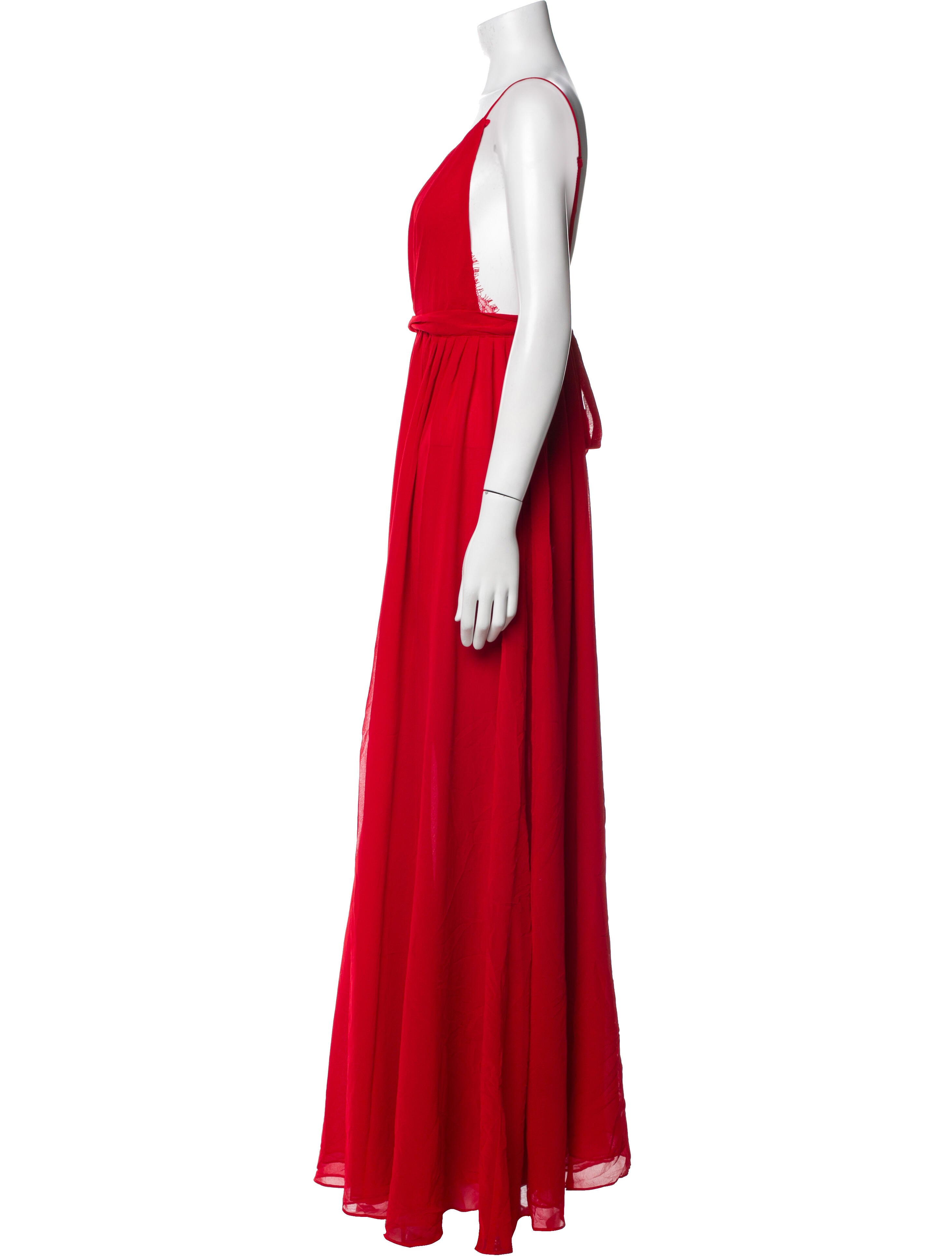 Michael Costello x Revolve V-Neck Long Dress